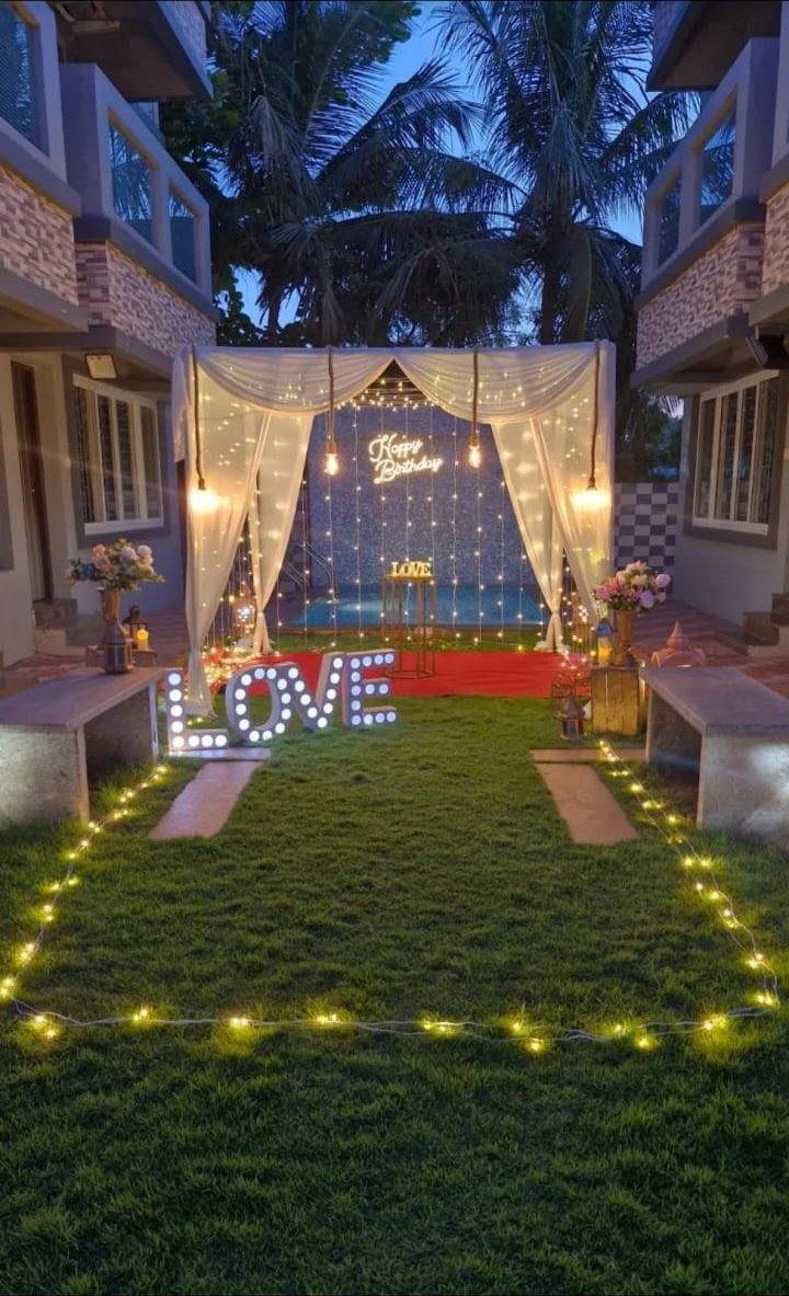 Birthday decoration setup